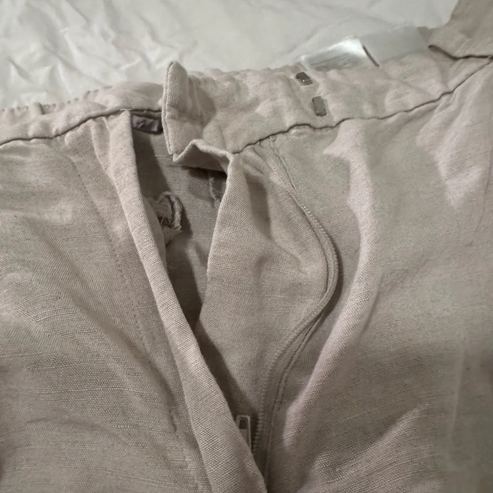 H&M Linen Blend Beige Pants